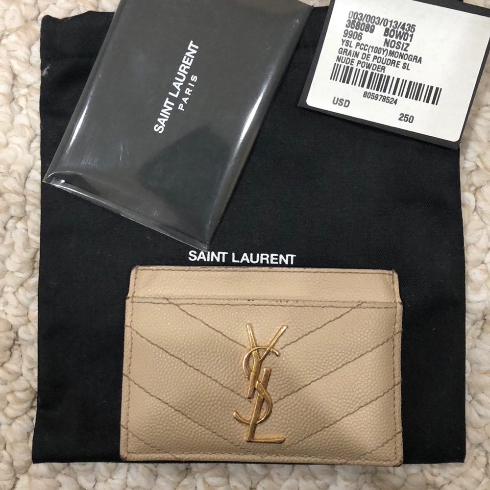 Authentic YSL cardholder